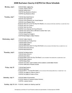 2020-4H-Fair-Schedule-Final-19945-page-001 - Buchanan County Fair